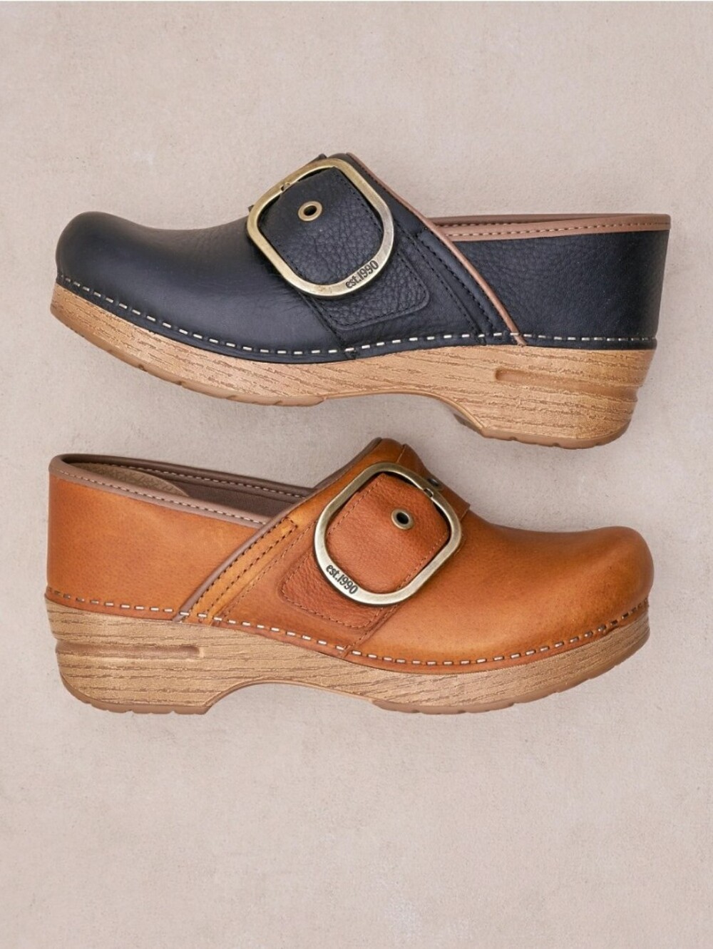 🌿FLASH🌟SALE🌿Tan Dansko Pro Pearson Honey Clogs Tumbled Buckle Boho Prairie ♡ - Picture 3 of 14